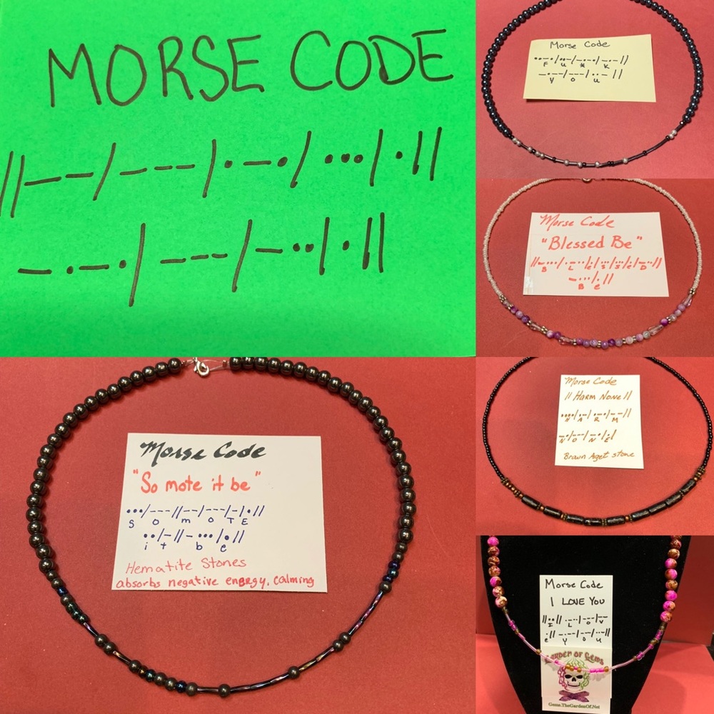 Morse Code jewelry ...say anything..
